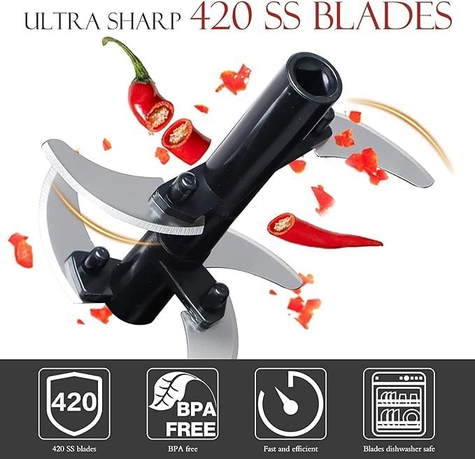 1000ml Handy Quick Chopper | Large Capacity Manual Vegetable & Fruit Chopper | Efficient, Easy-to-Use Kitchen Tool for Fast Prep