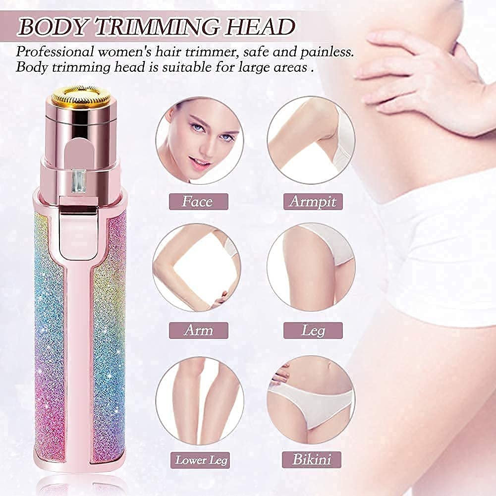 2 in 1 Electric Rechargeable Flawless Eyebrow Trimmer | Precision Shaving & Eyebrow Grooming | Rechargeable & Compact Design