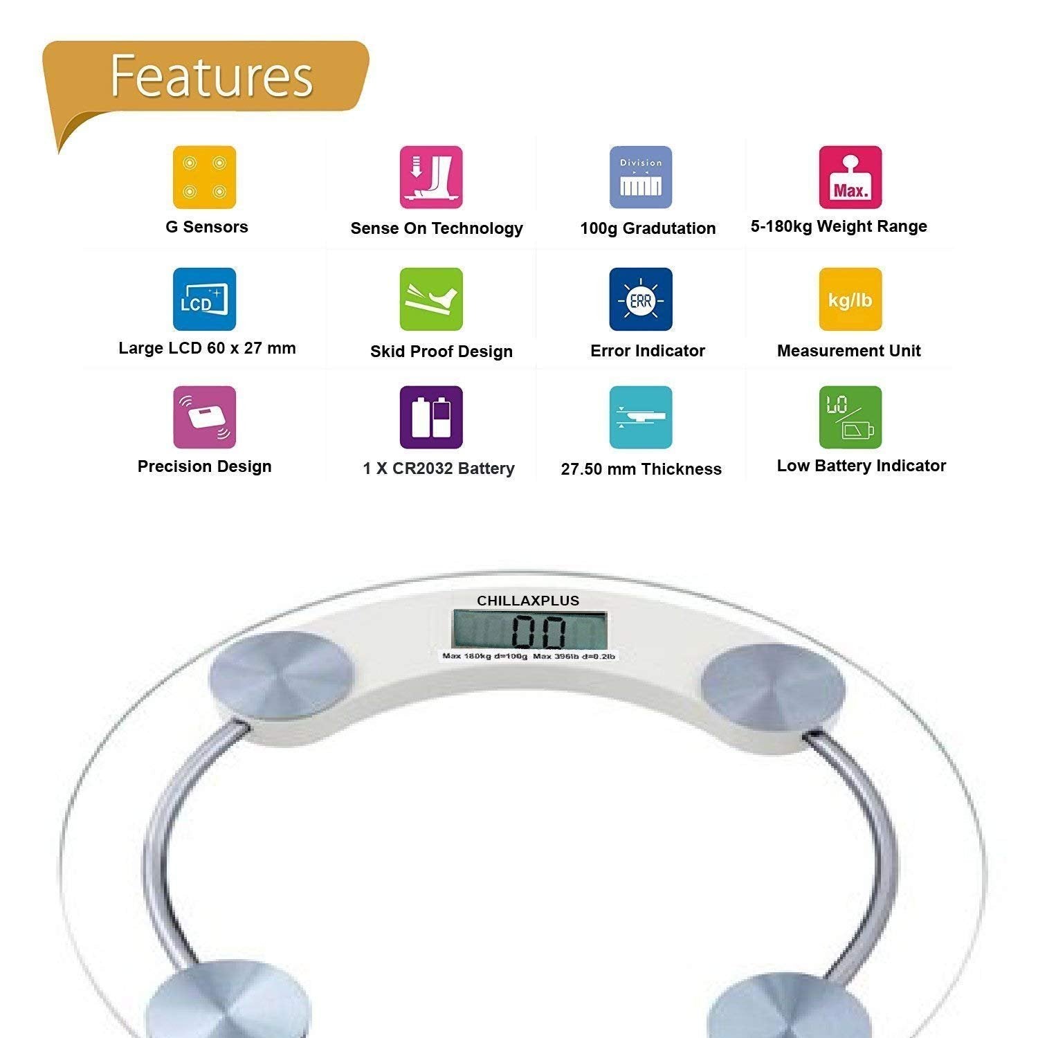 8 MM Weight Scale | Compact & Accurate Digital Scale | Precise Weight Measurement for Home Use | Easy to Store