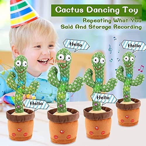 Dancing Cactus Toy | Fun & Interactive Musical Toy | Moves, Sings & Shakes | Perfect for Kids & Decoration