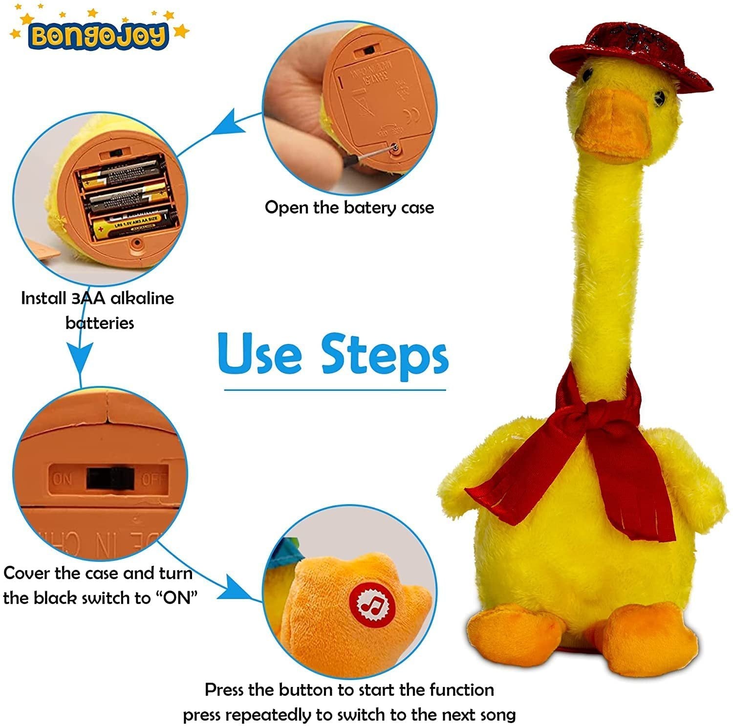 Dancing Duck Toy | Musical & Interactive Toy | Shakes, Dances & Sings | Fun Gift for Kids