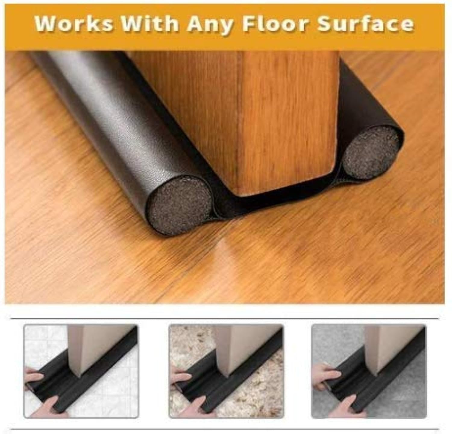 Door Bottom Sealing Guard – Premium Draft Stopper for Doors, Prevents Dust, Dirt, and Noise, Ideal for Home and Office Use