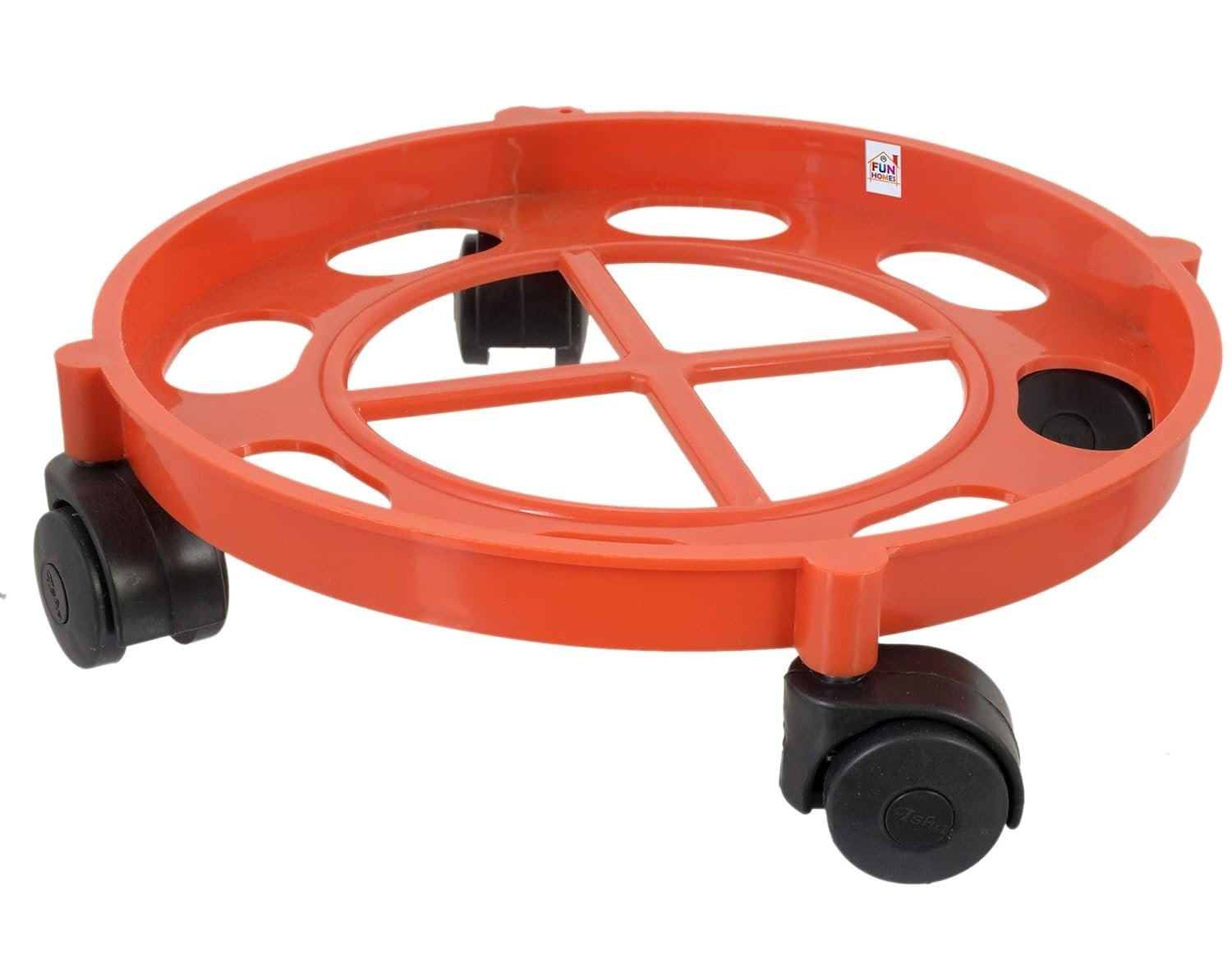 Gas Trolley with Wheels ? Heavy-Duty Cylinder Stand for Easy Movement ? 360? Rotating Base, Anti-Skid Design, Durable and Rust-Resistant