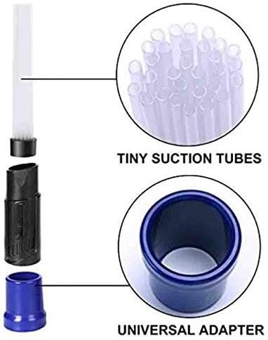 Dust Daddy Vacuum Attachment ? Universal Dust Cleaner with Flexible Tubes ? Cleans Cracks, Keyboards, Drawers & Hard-to-Reach Areas