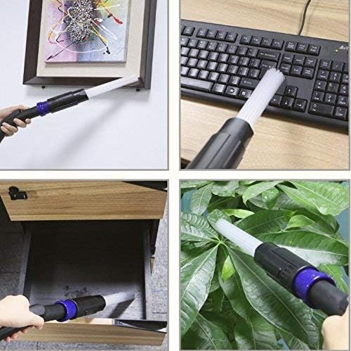 Dust Daddy Vacuum Attachment ? Universal Dust Cleaner with Flexible Tubes ? Cleans Cracks, Keyboards, Drawers & Hard-to-Reach Areas