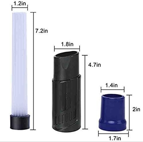 Dust Daddy Vacuum Attachment ? Universal Dust Cleaner with Flexible Tubes ? Cleans Cracks, Keyboards, Drawers & Hard-to-Reach Areas