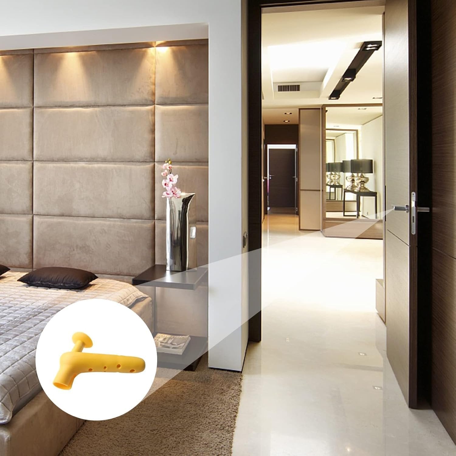 Safety Door Handle Cover ? Soft Silicone Protective Grip for Baby & Child Safety ? Anti-Collision, Shockproof, Easy to Install