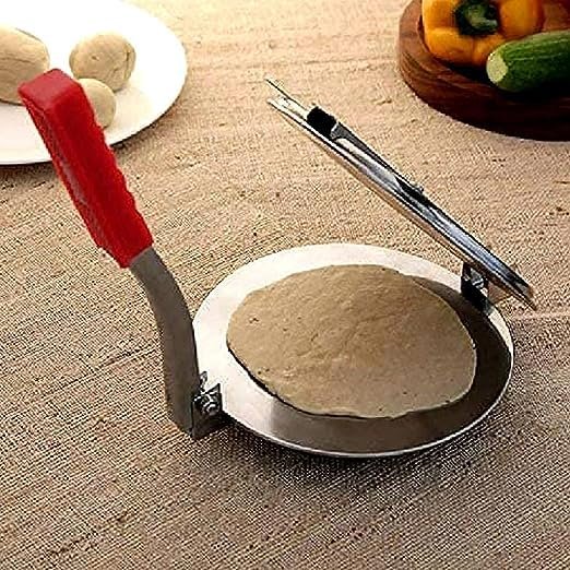 Puri Press Maker ? Manual Roti, Papad, and Chapati Maker ? Heavy Duty Steel Body, Non-Slip Base, Easy to Use for Home Cooking