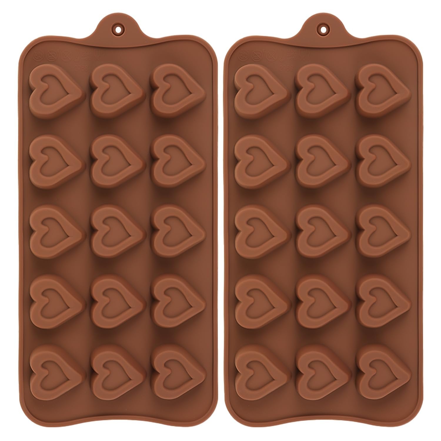 Heart Shape Silicone Chocolate Mould ? Non-Stick, Reusable Candy Mold for Valentine, Parties, Baking & Gifting