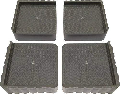 Adjustable Refrigerator Base Stand (4-Piece Set) ? Heavy Duty, Anti-Vibration, Movable Platform for Fridge, Washing Machine