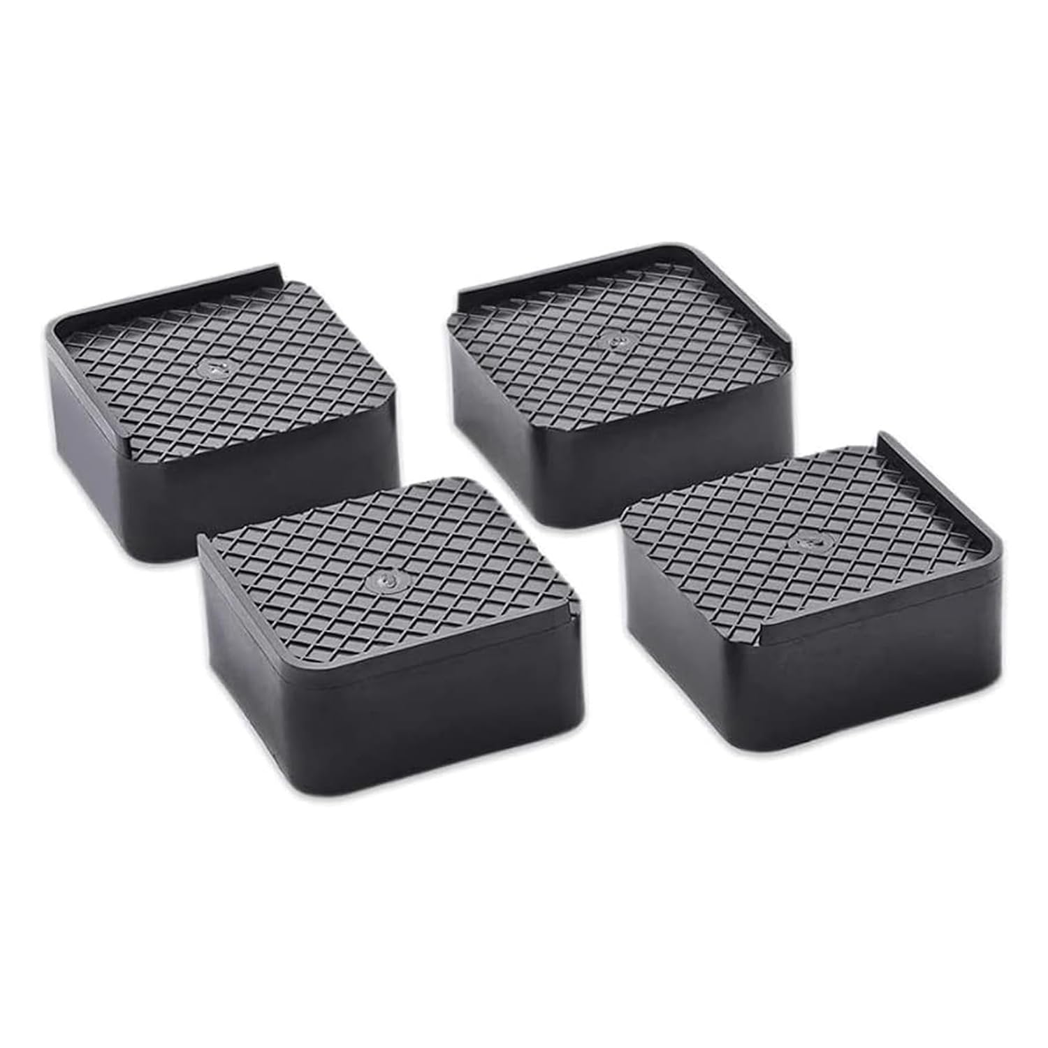 Adjustable Refrigerator Base Stand (4-Piece Set) ? Heavy Duty, Anti-Vibration, Movable Platform for Fridge, Washing Machine