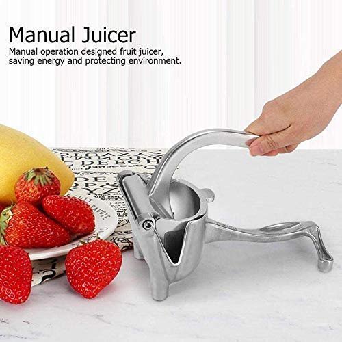Manual Aluminium Fruit Press Juicer ? Heavy Duty Hand Squeezer for Citrus, Lemon, Orange, Pomegranate