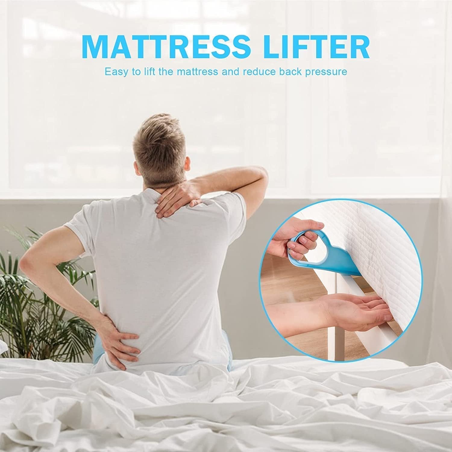 Mattress Lifter Tool ? Heavy Duty Bed Lifter for Easy Moving & Cleaning ? Sofa & Mattress Lifter with Non-Slip Grip