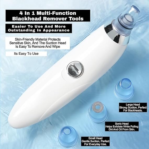 Pore Cleaner ? Deep Cleansing Face Vacuum Suction Tool for Blackheads, Whiteheads, and Skin Exfoliation