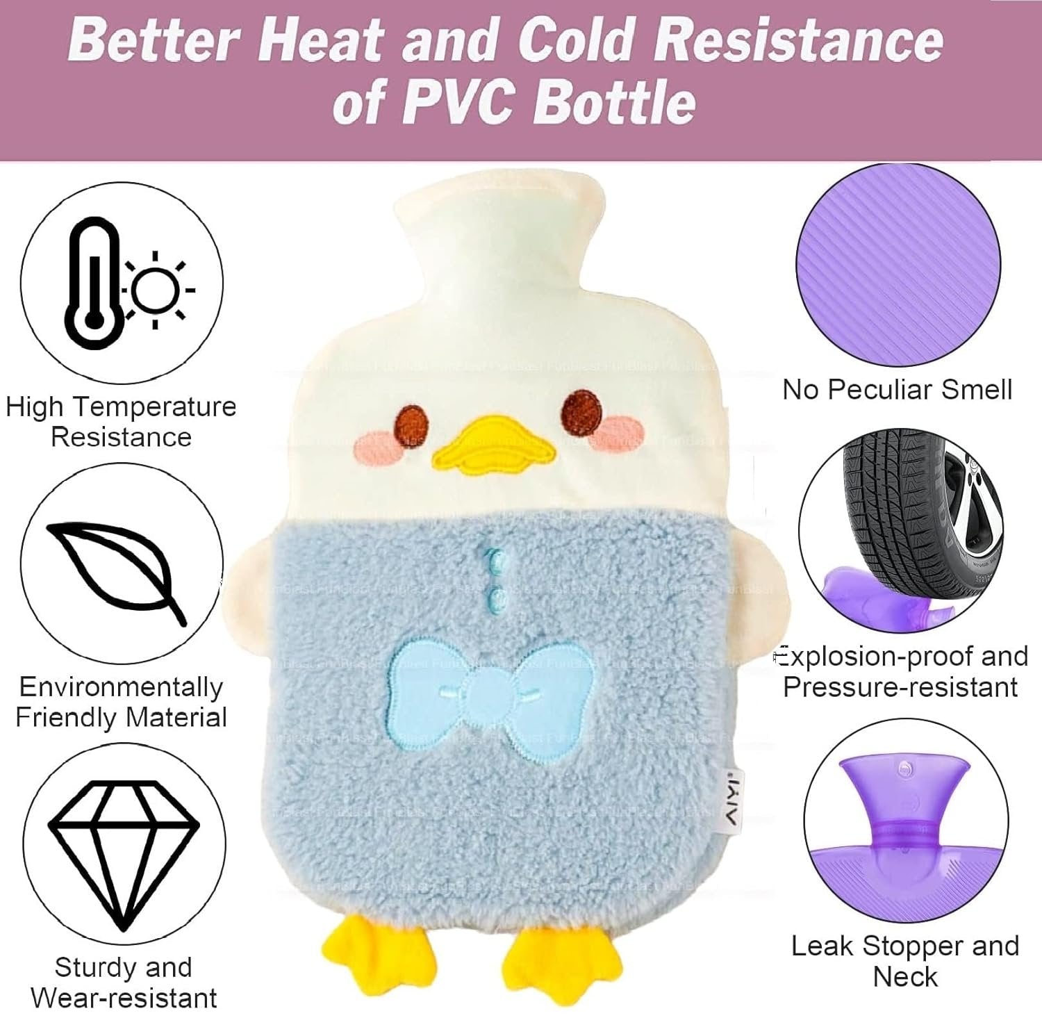 Mini Cotton Hot Water Bag ? Portable, Reusable Heat Pack for Pain Relief, Relaxation, and Warmth ? Ideal for Cold Nights
