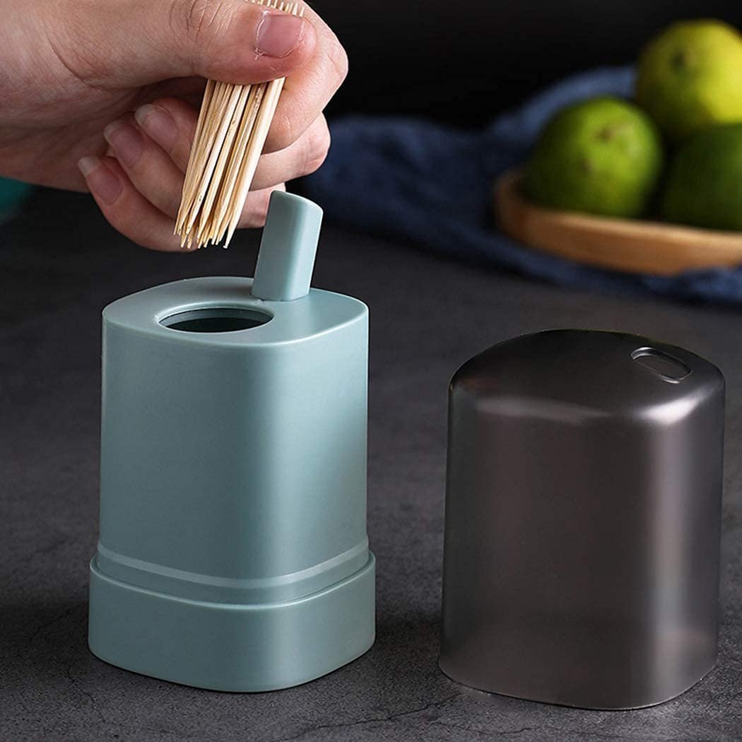 Automatic Toothpick Dispenser ? Hands-Free, Hygienic Toothpick Dispenser for Home & Office ? Easy One-Handed Use