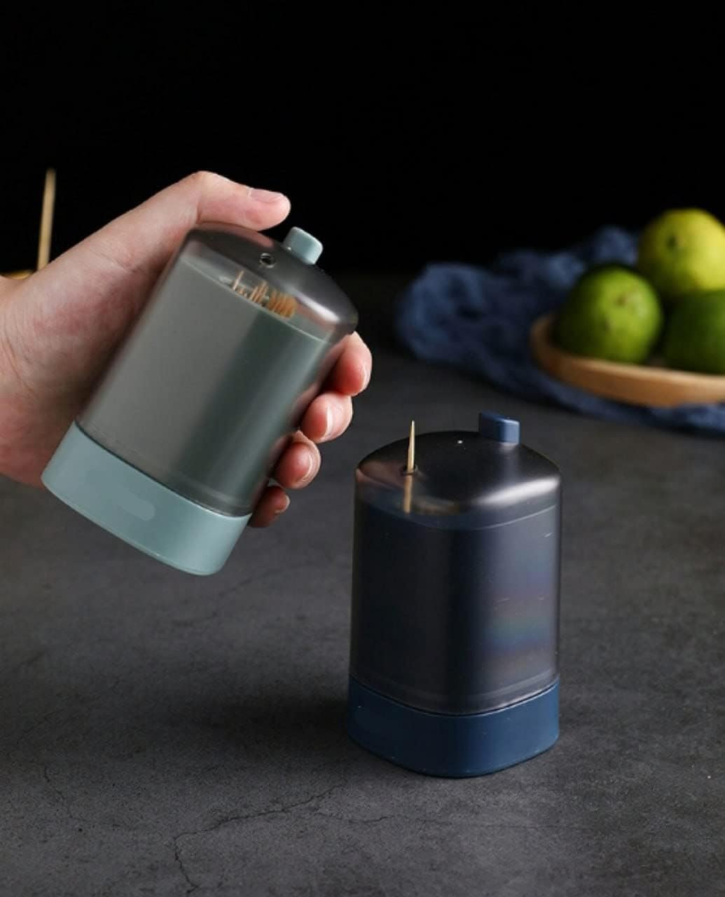 Automatic Toothpick Dispenser ? Hands-Free, Hygienic Toothpick Dispenser for Home & Office ? Easy One-Handed Use