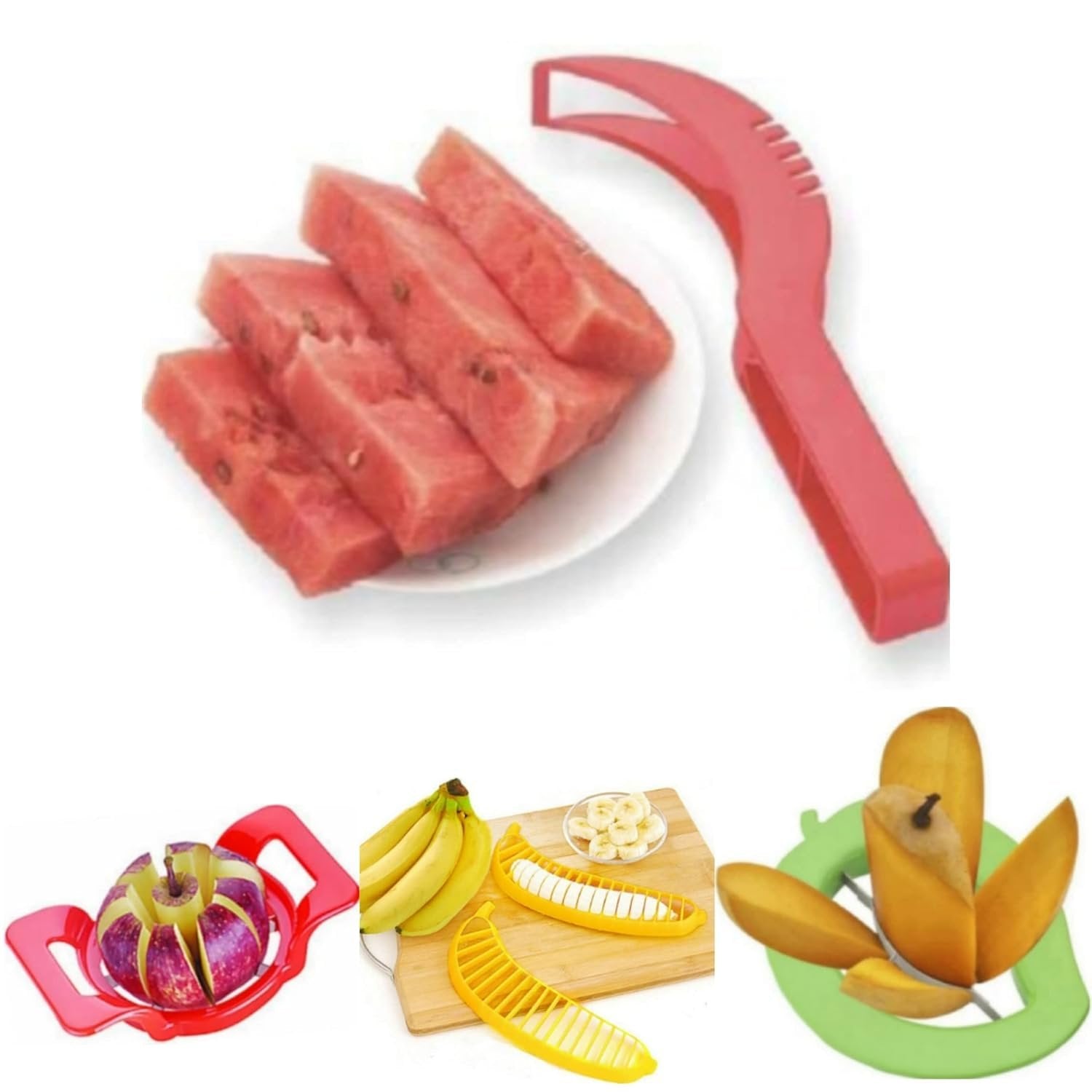 Watermelon Slicer ? Easy-to-Use Fruit Cutter, Perfect for Cleanly Slicing Watermelon into Perfect Pieces