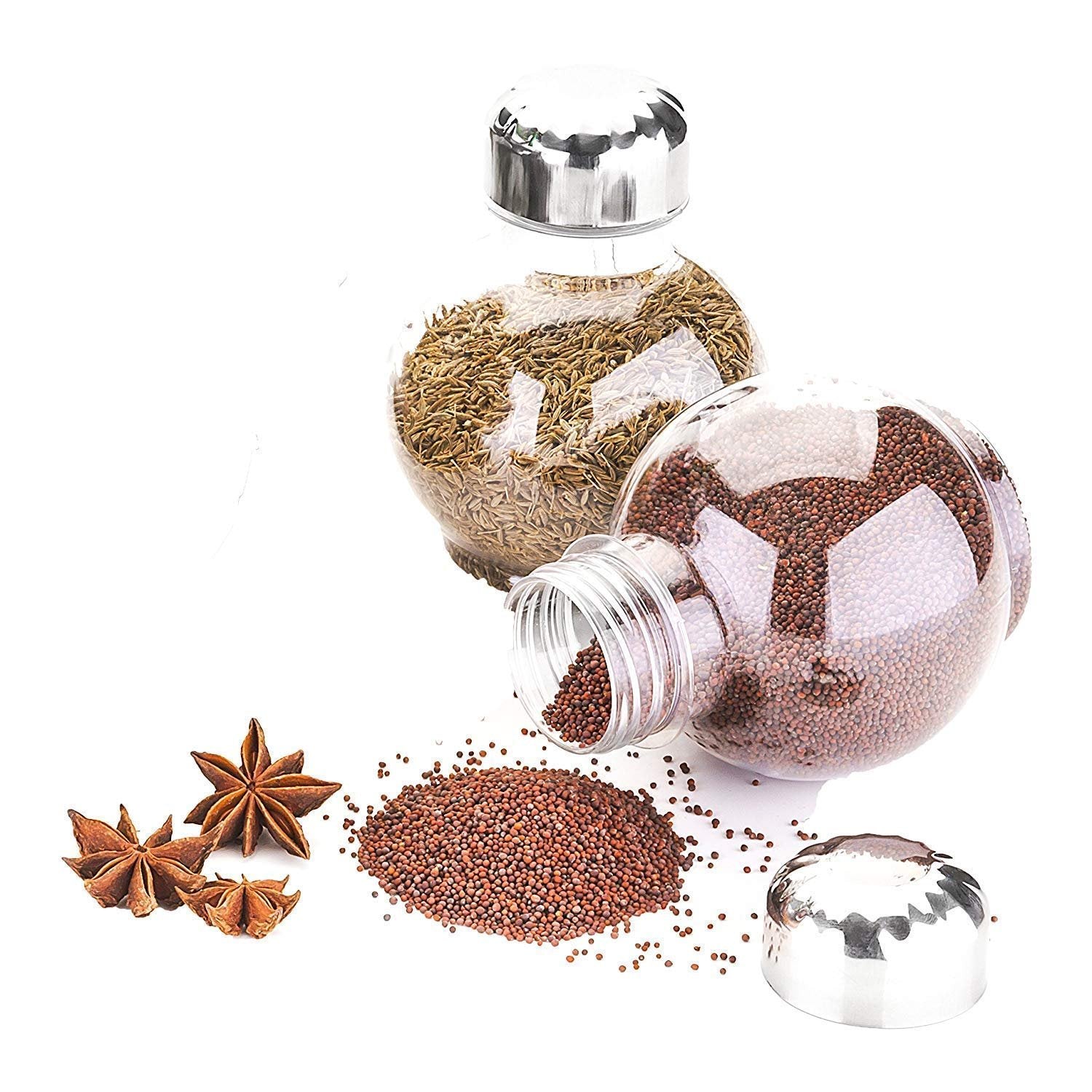 360 Double Layer Spice Rack ? Rotating Organizer for Easy Spice Storage and Access