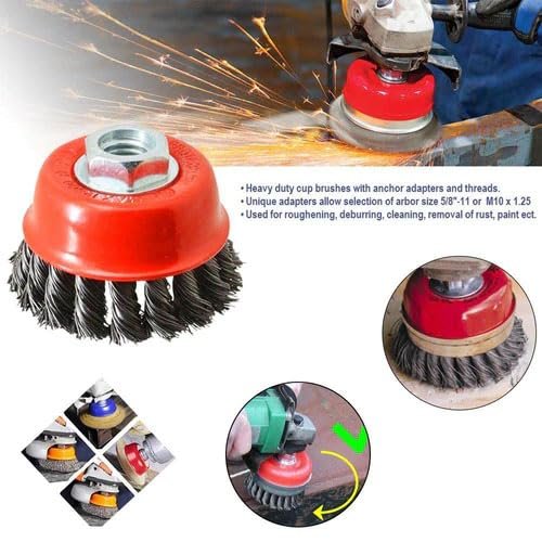 Wire Wheel Cup Brush ? High-Quality Cleaning Brush for Rust Removal, Surface Preparation, and Polishing