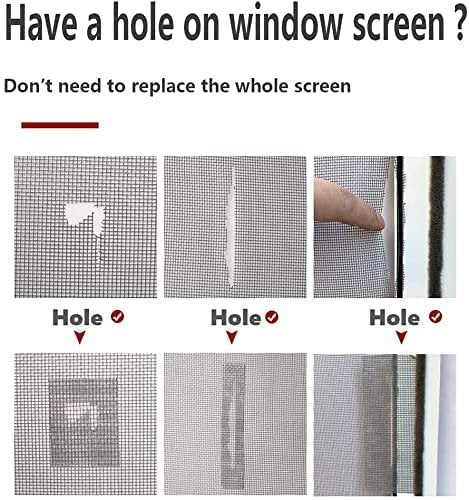 Window Screen Repair Tape ? Durable and Easy-to-Apply Tape for Quick Window Screen Fixes