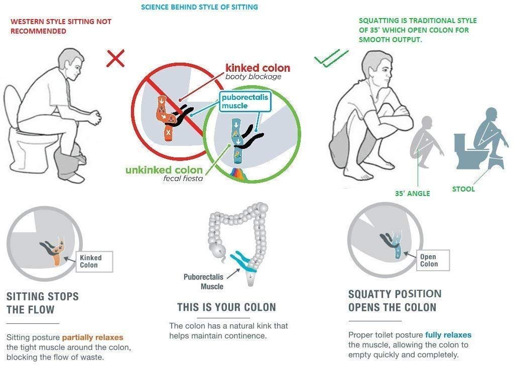 Toilet Stool for Western Toilet Adjustable ? Comfortable and Adjustable Footrest for Healthy Posture