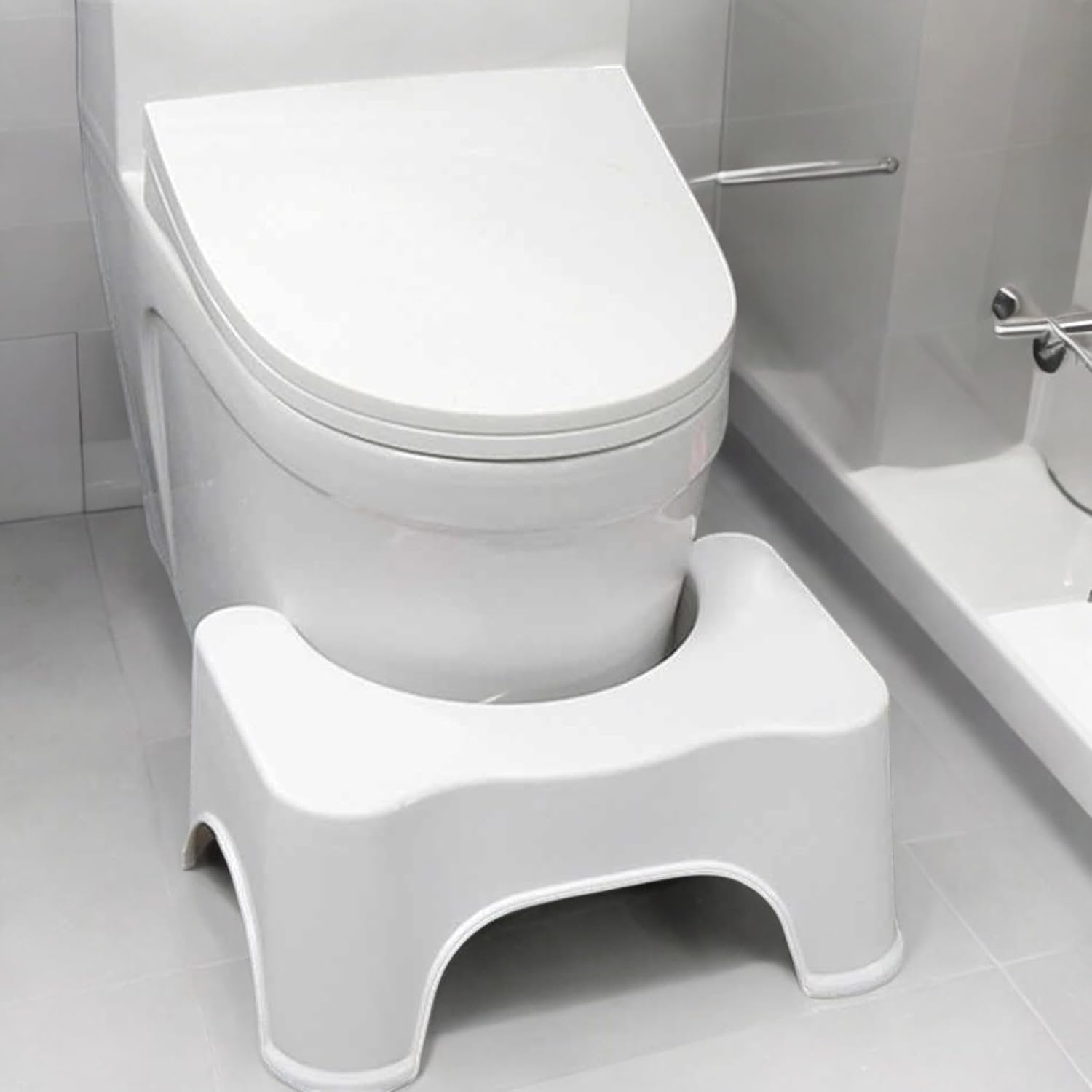 Toilet Stool for Western Toilet Adjustable ? Comfortable and Adjustable Footrest for Healthy Posture