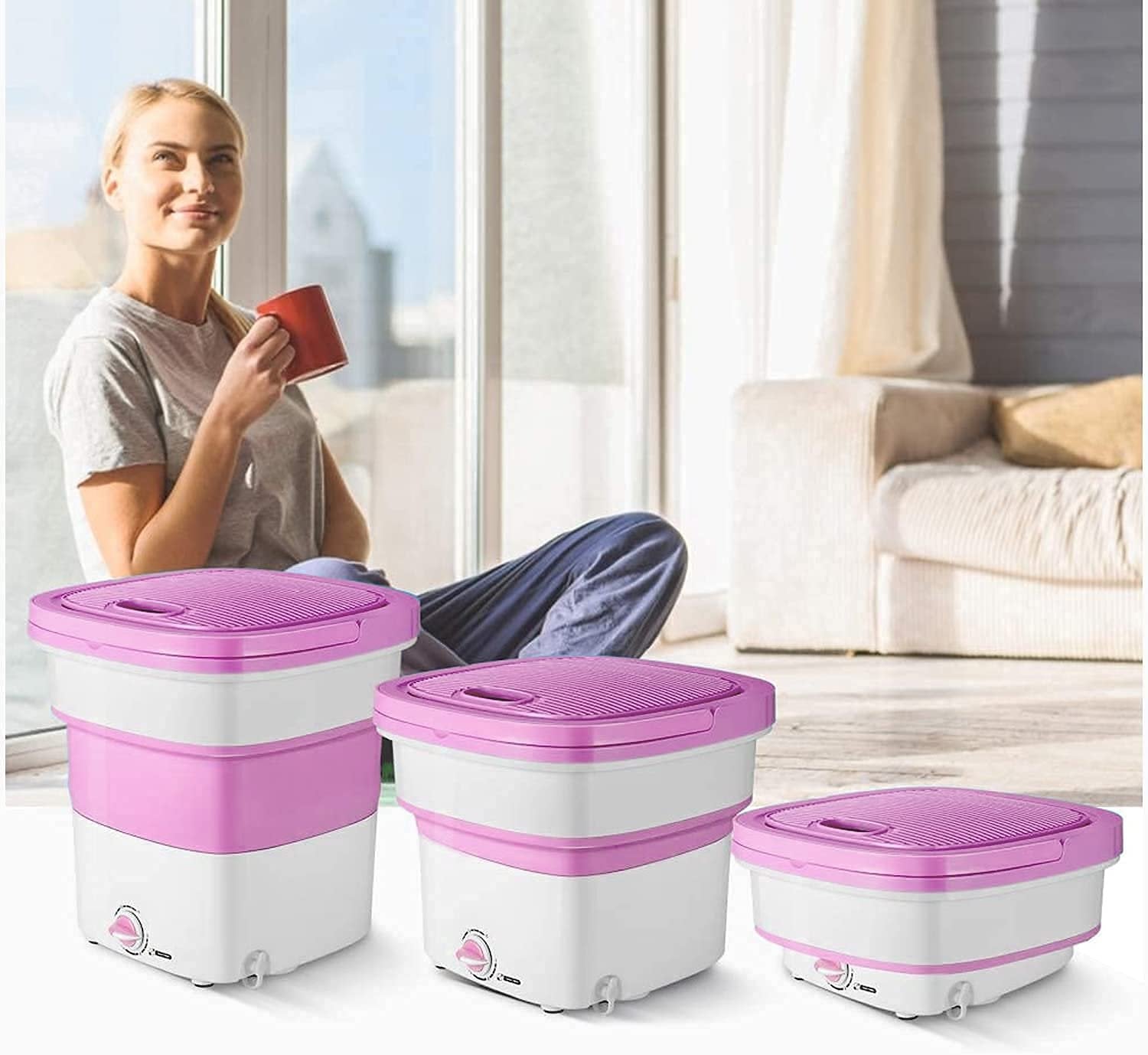2 KG Folding Washing Machine ? Compact, Portable, and Efficient Laundry Solution