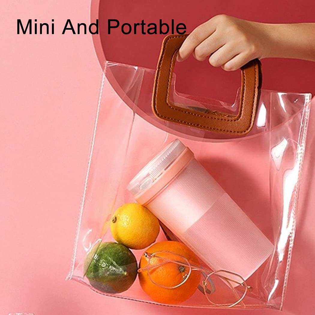 USB Rechargeable Mini Portable Juicer ? Personal Blender for Smoothies, Shakes & Juices ? Travel-Friendly, Compact Juicer Bottle with Powerful Blades