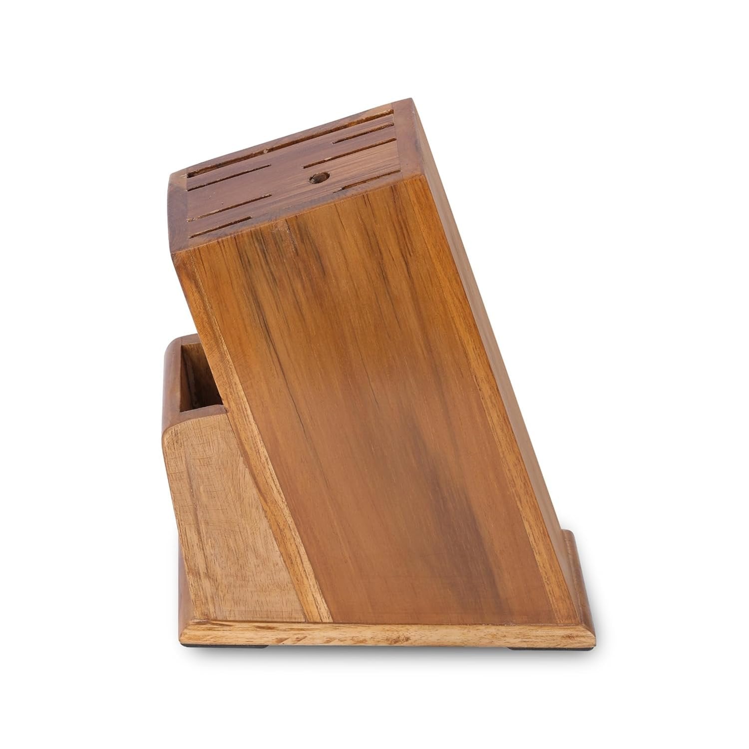 Wooden Knife Stand ? Stylish and Functional Kitchen Knife Holder ? Durable Wooden Design, Space-Saving, Easy Access