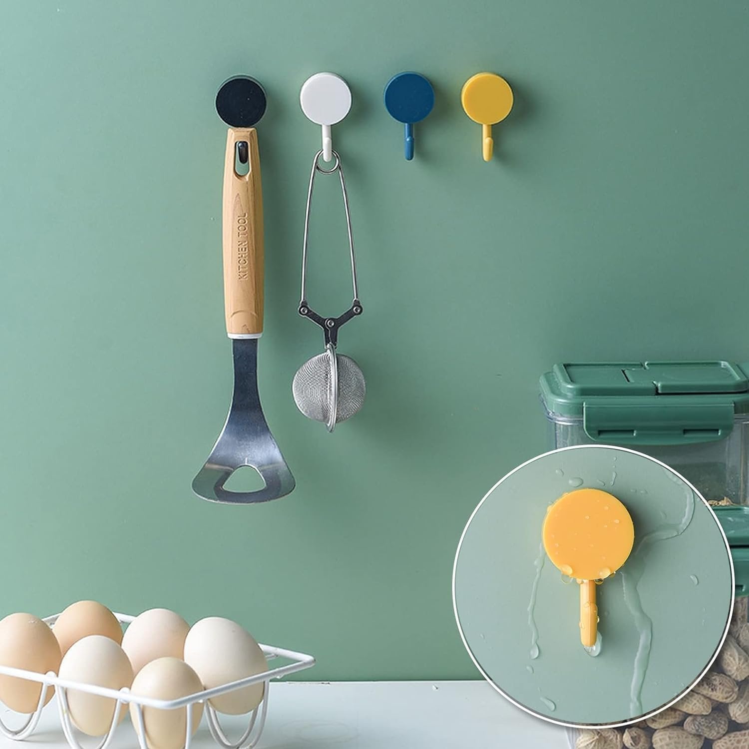 10 PCS ROUND HOOK ? Durable, Easy-to-Install Hooks for Hanging Items