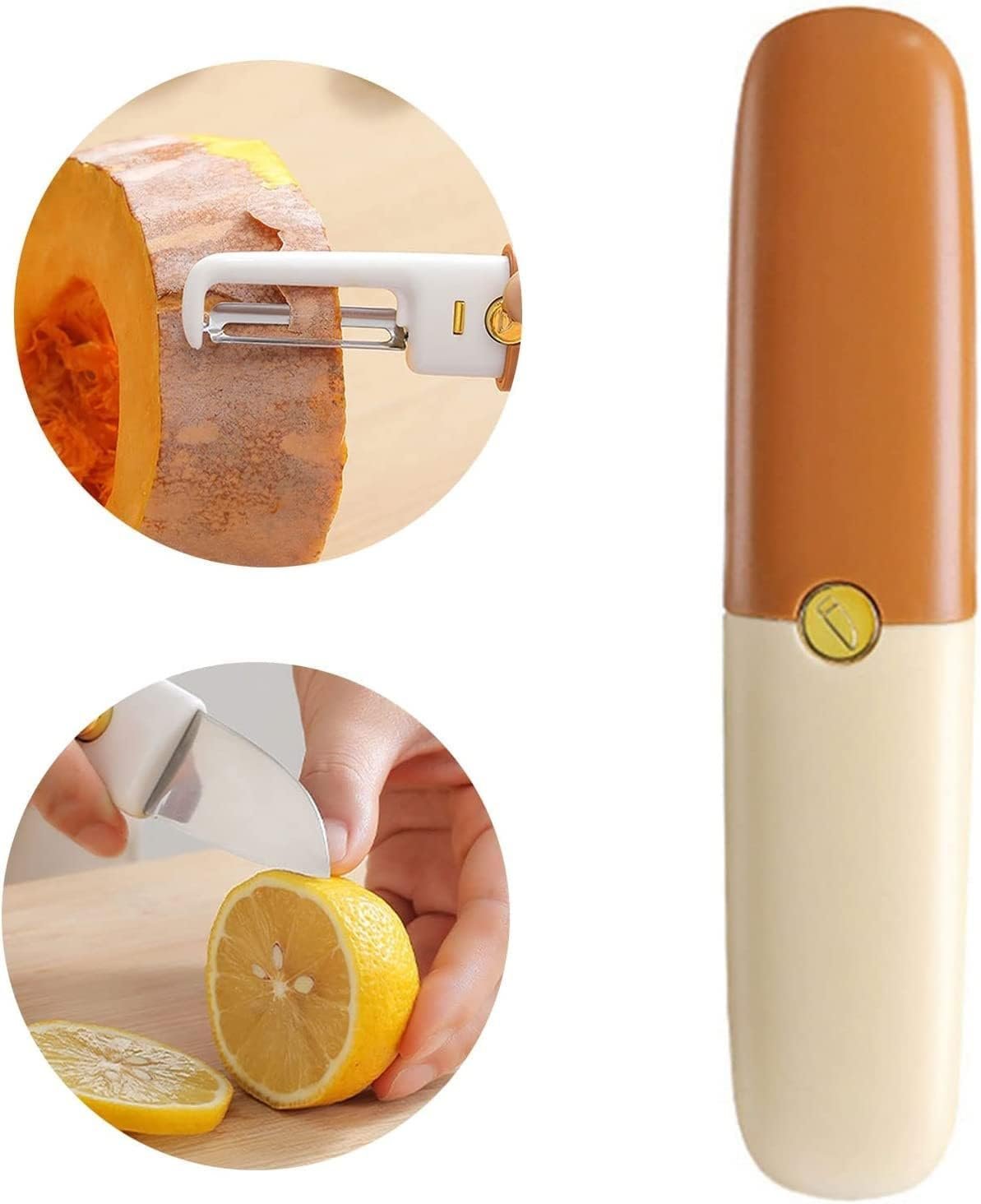 2 IN 1 MULTIFUNCTIONAL PEELER KNIFE ? Versatile Kitchen Tool for Efficient Peeling, Slicing, and Cutting