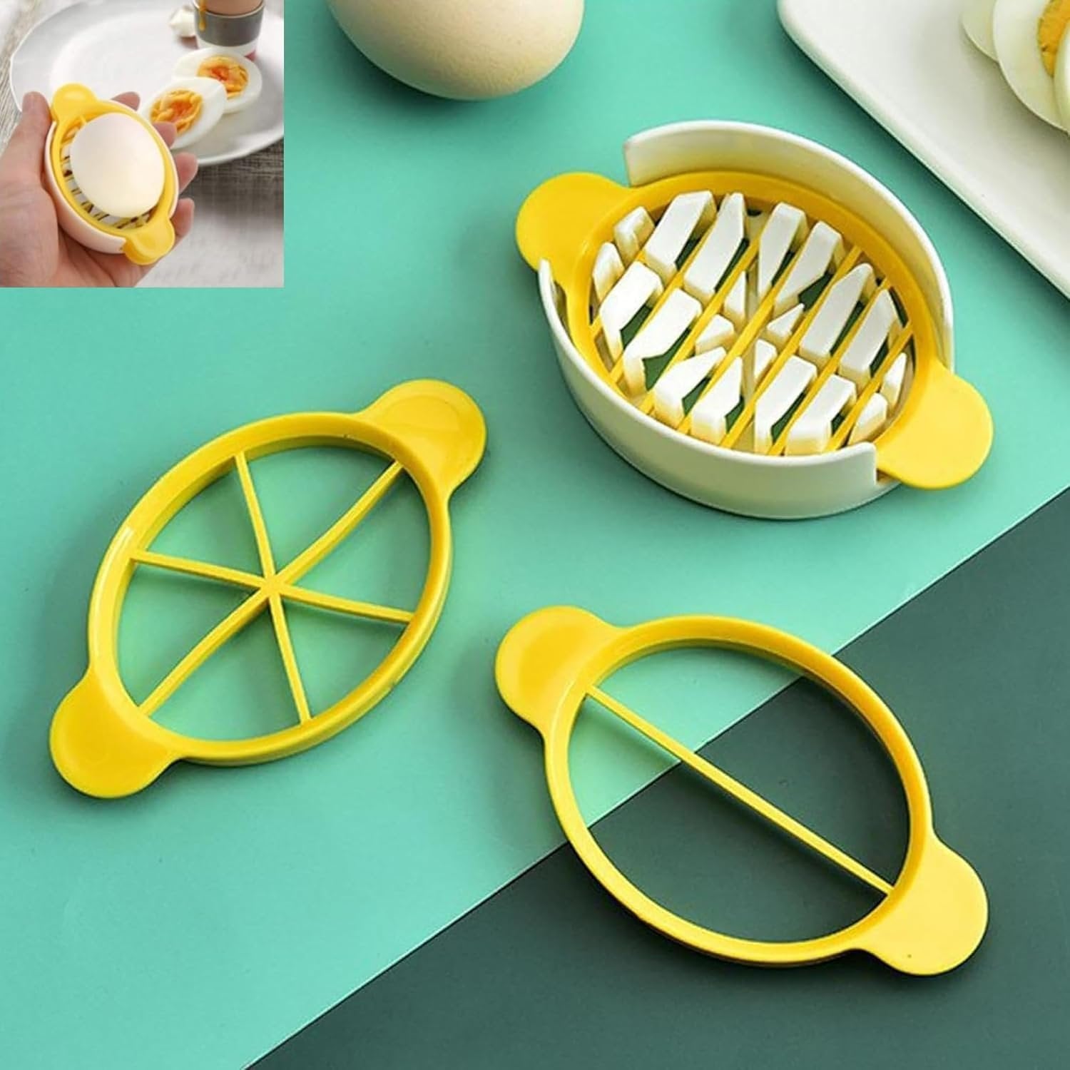 2 IN 1 EGG SLICER ? Efficient and Compact Tool for Perfectly Slicing Eggs and Mushrooms