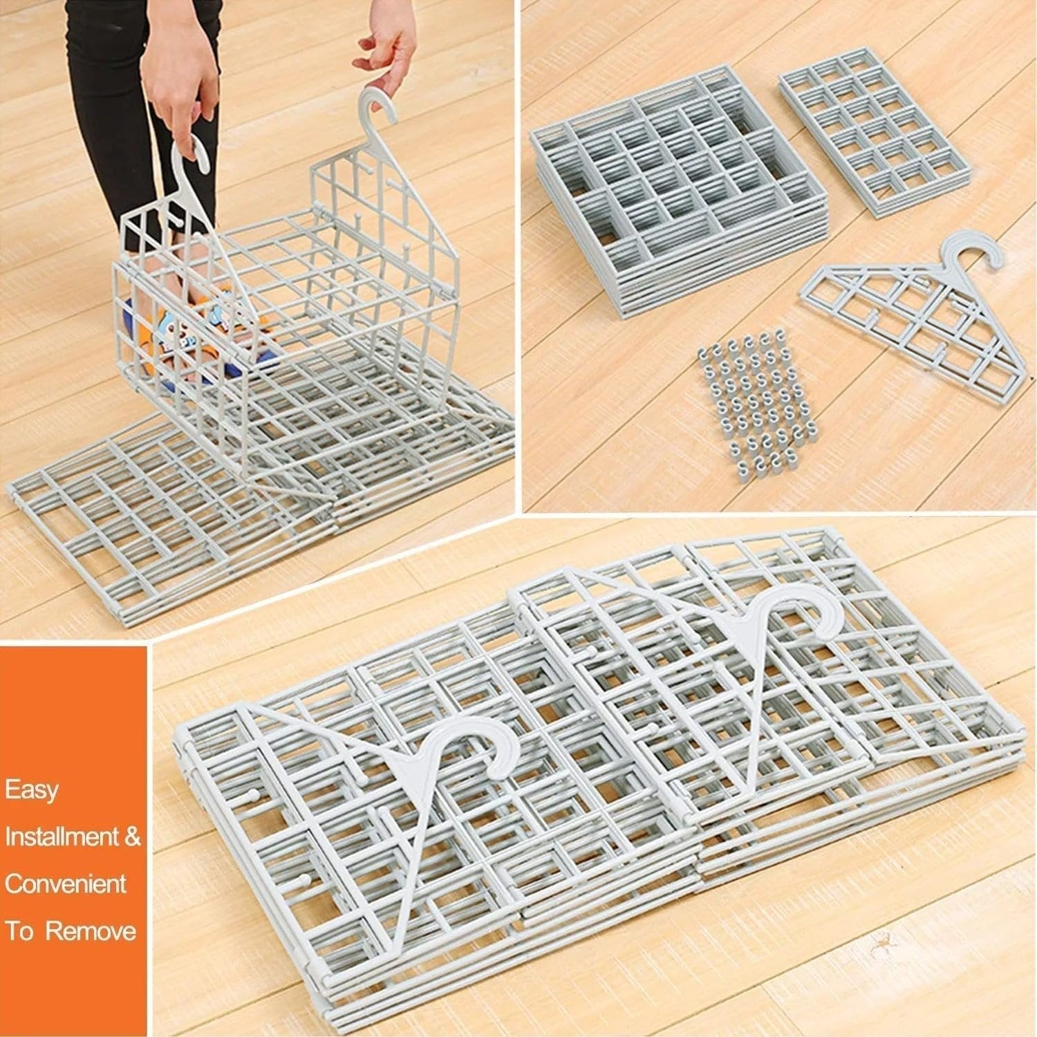 5 LAYER HANGING FOLDING CLOTH RACK ? Space-Saving, Foldable Clothes Organizer for Home and Travel