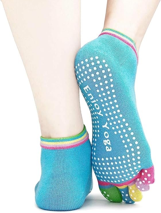 YOGA GYM SOCKS ? Non-Slip, Breathable Socks for Enhanced Grip During Yoga, Pilates, and Gym Workouts
