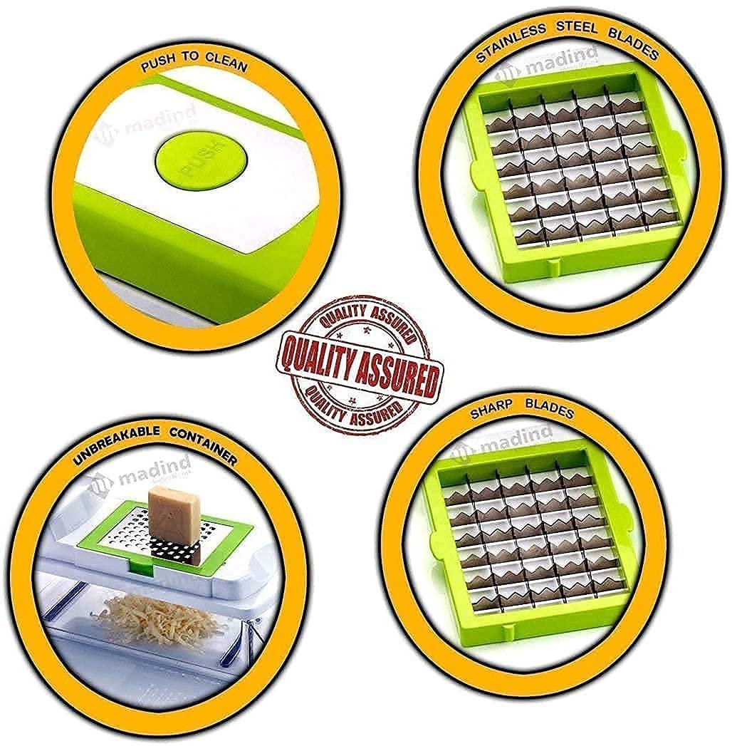 12 IN 1 NICER DICER ? All-in-One Vegetable and Fruit Chopper for Quick, Precise Slicing, Dicing, and Chopping