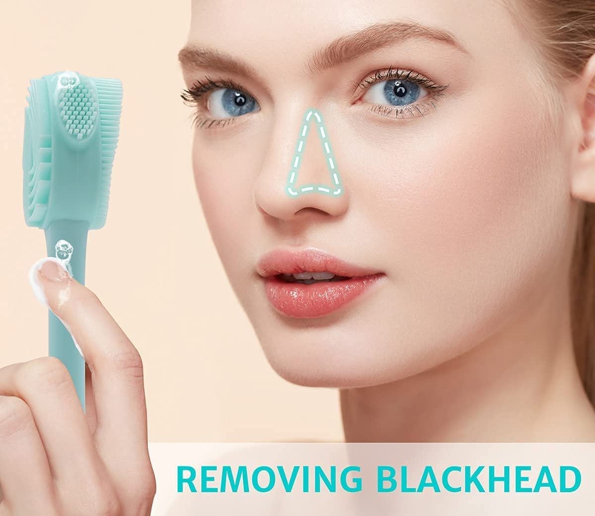 2 SIDE FACIAL CLEANSING BRUSH ? Dual-Sided Brush for Deep Pore Cleansing and Exfoliation