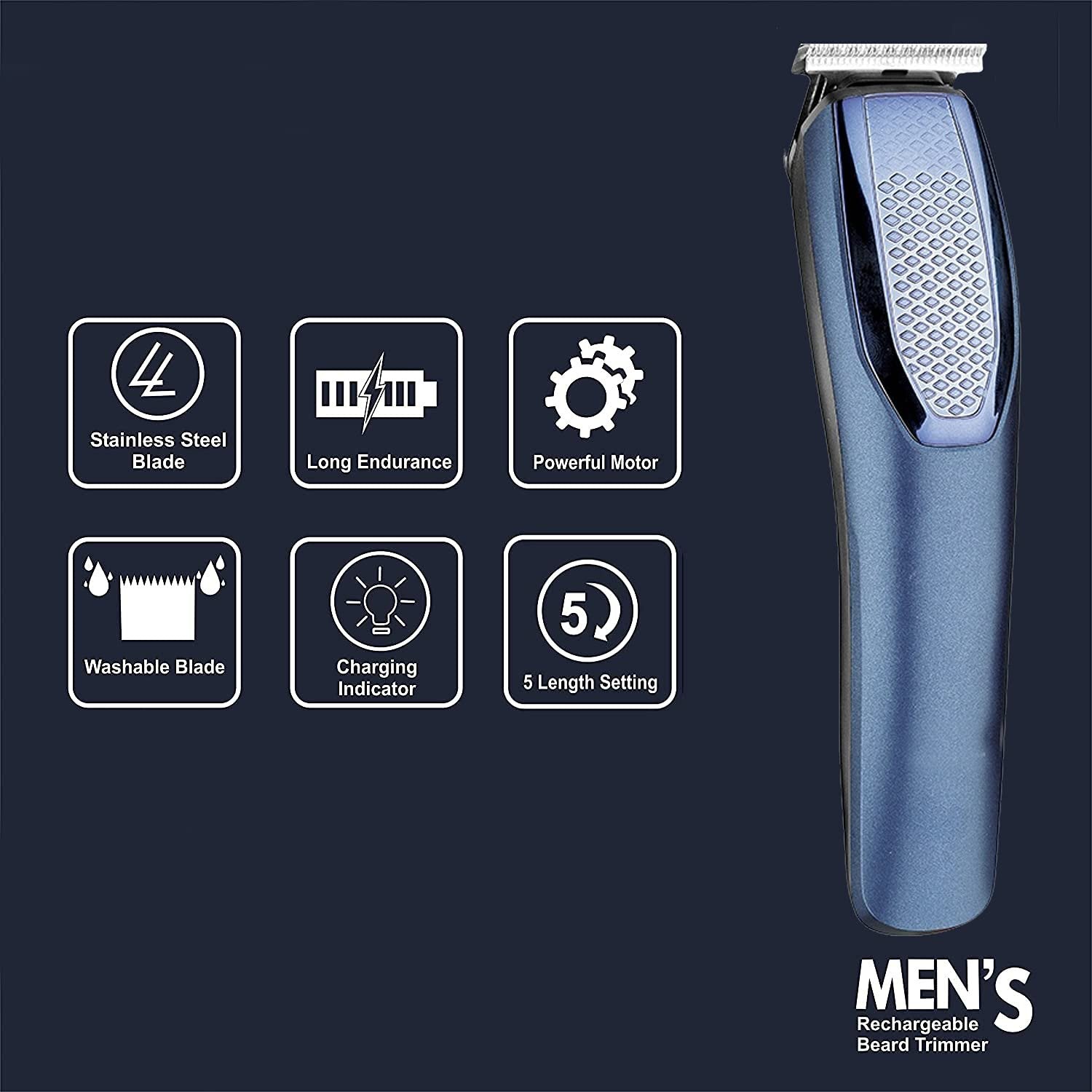 HTC AT-1210 PROFESSIONAL BEARD TRIMMER FOR MAN ? Precision Trimmer for a Smooth, Well-Groomed Beard