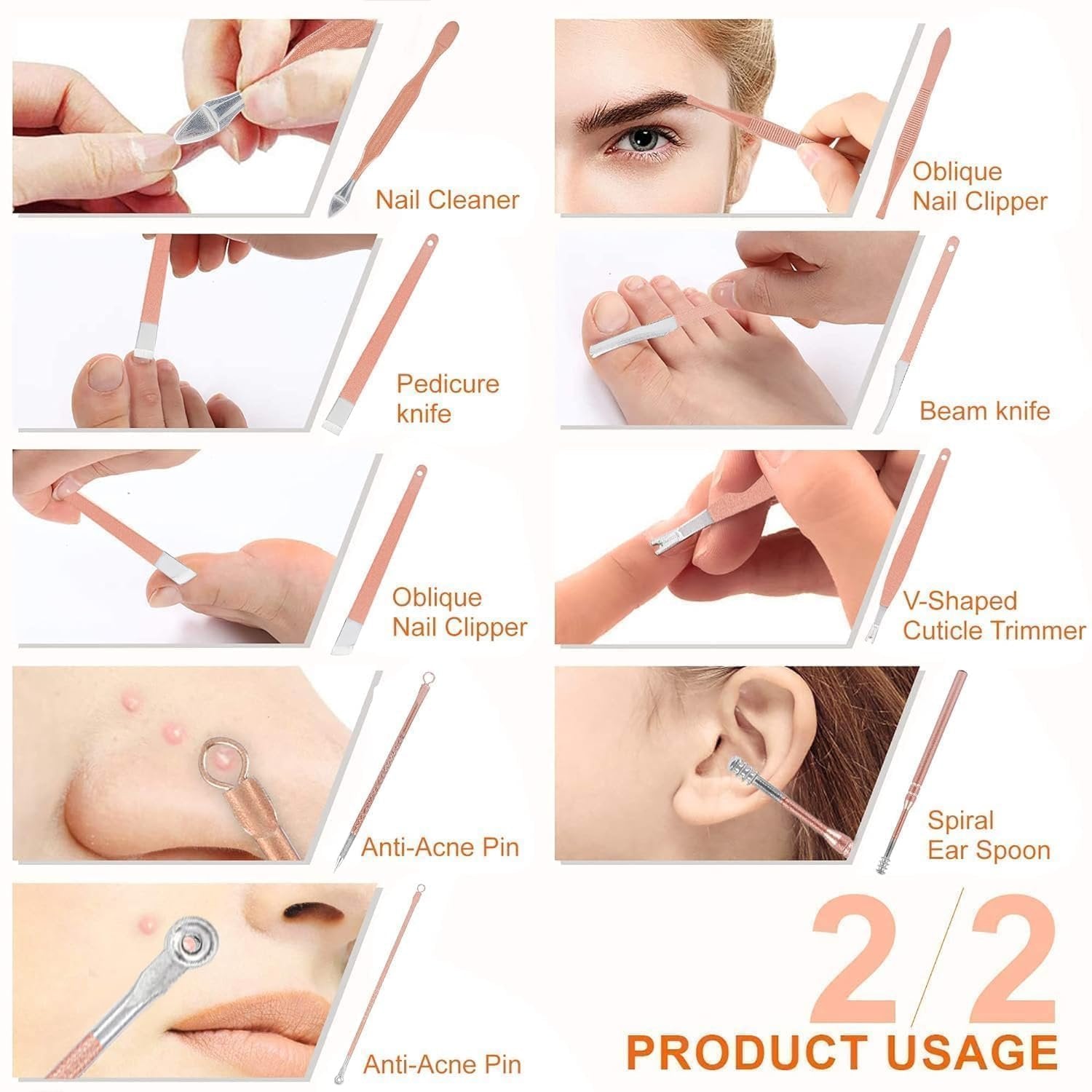 16 IN 1 MANICURE KIT ? Complete Nail Care Set for Professional Grooming at Home