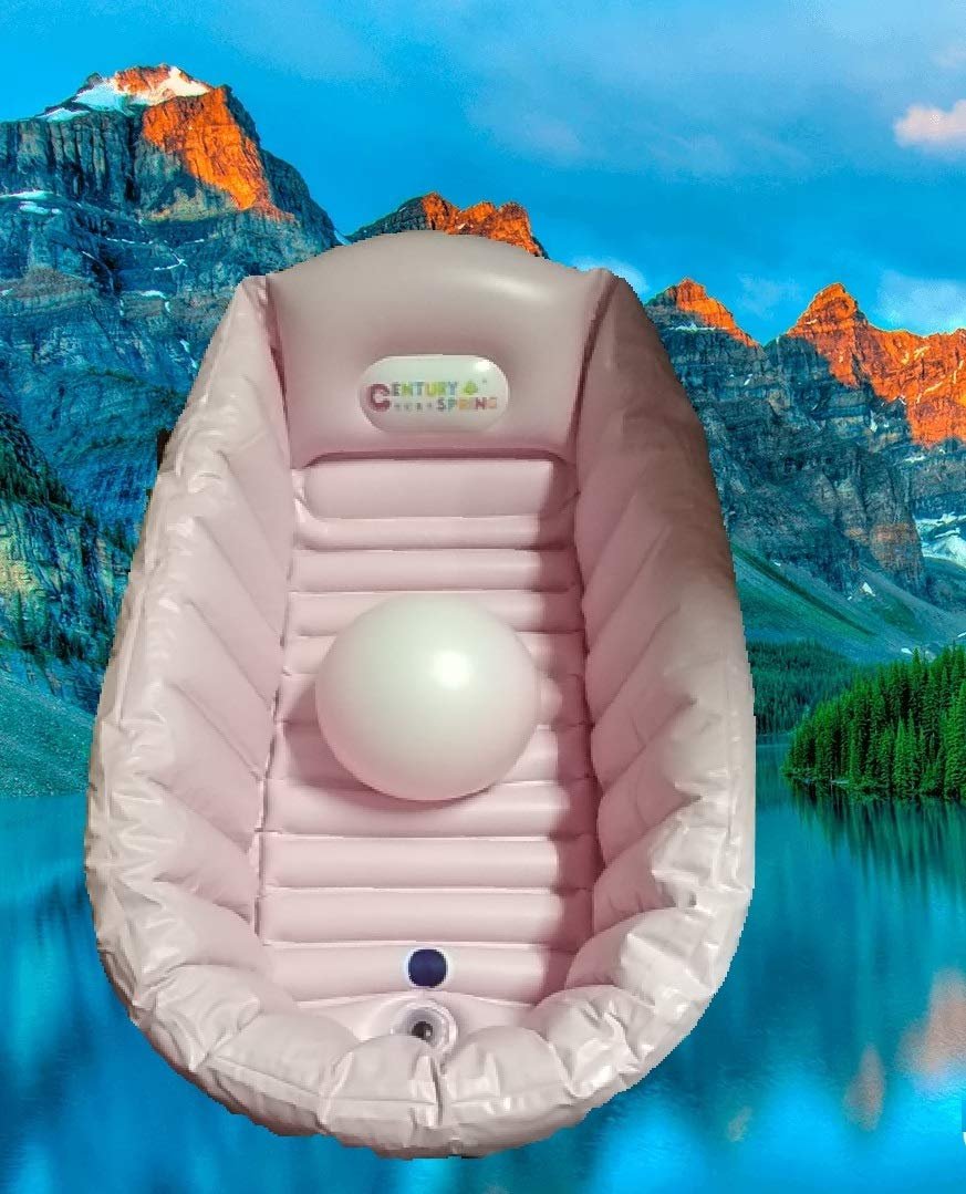 Disney Baby Bath Tub Pool (With Pump) ? Inflatable, Safe, and Fun Bathing Experience for Infants ? Easy Setup, Portable & Comfortable