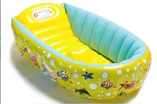 Disney Baby Bath Tub Pool (With Pump) ? Inflatable, Safe, and Fun Bathing Experience for Infants ? Easy Setup, Portable & Comfortable
