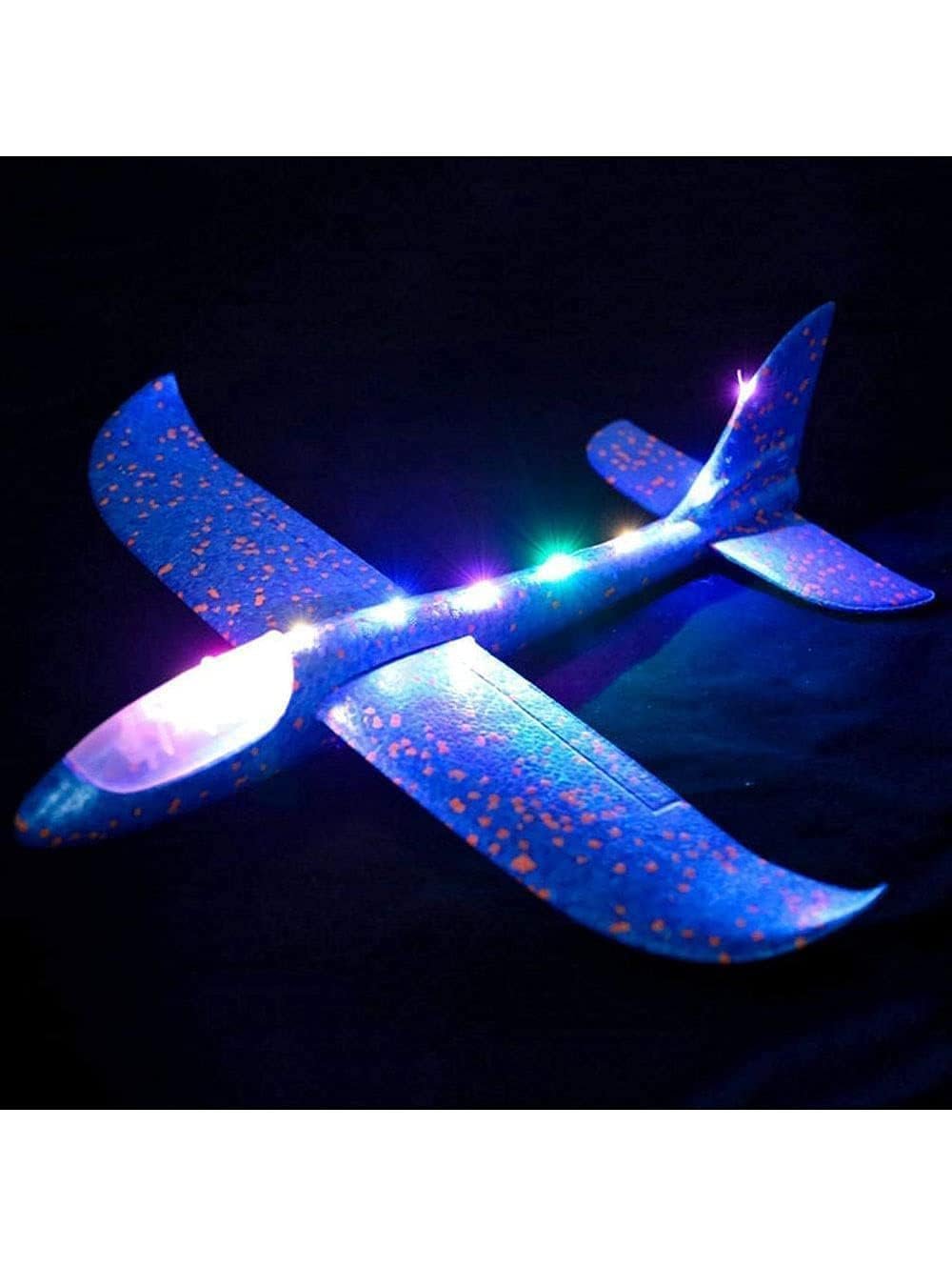 Foam Plane (With Full Light) ? LED Light-Up Toy Plane for Kids ? Fun, Safe, and Easy to Fly Indoor & Outdoor Play