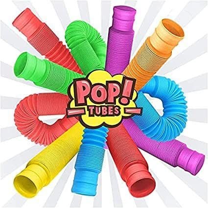 Pop Ring for Kids (Set of 12) ? Sensory Fidget Toy for Hand-Eye Coordination ? Fun and Engaging Toys for Boys & Girls