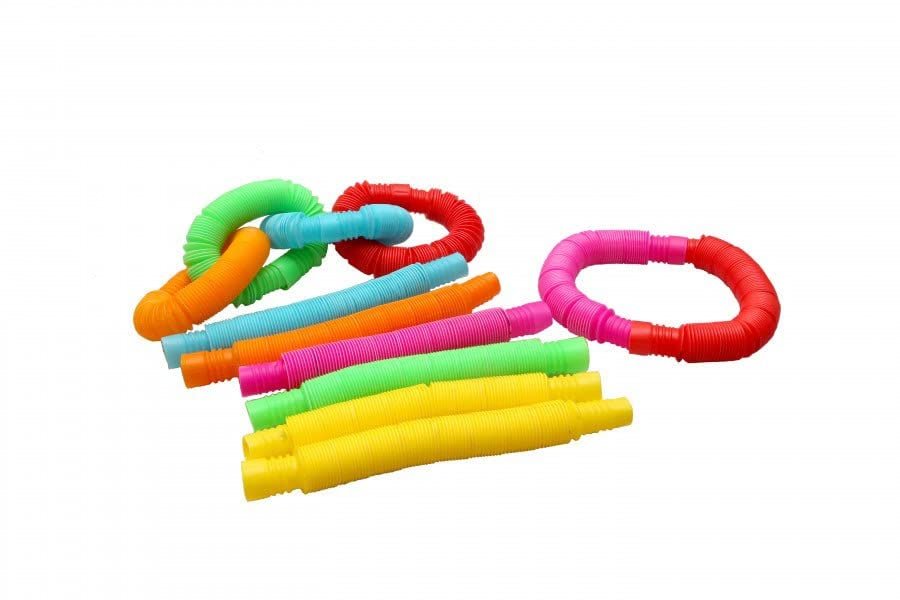 Pop Ring for Kids (Set of 12) ? Sensory Fidget Toy for Hand-Eye Coordination ? Fun and Engaging Toys for Boys & Girls