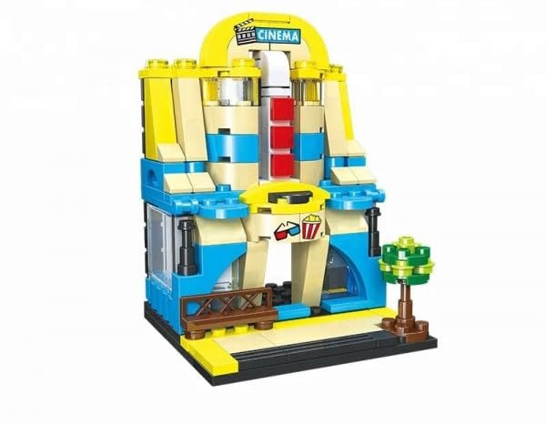 Happy Town Blocks (163 Pcs) ? Creative Building Blocks Set for Kids ? Develop Fine Motor Skills and Imagination