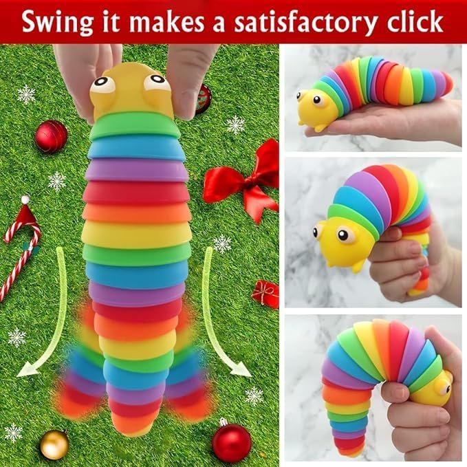 Finger Slug Toy ? Fun and Interactive Fidget Toy for Kids ? Squishy and Stretchy Sensory Toy for Stress Relief