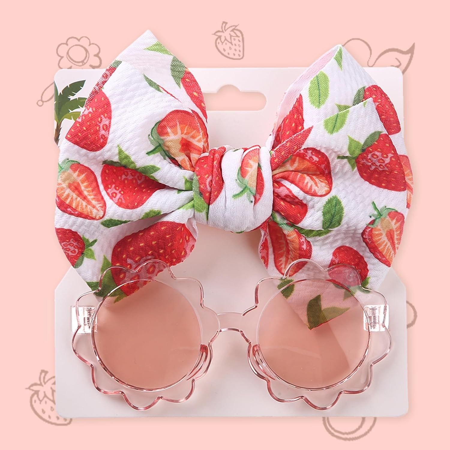 Sunglasses and Headband Set for Girls ? Stylish, Comfortable, and Trendy Accessories for Kids ? Perfect for Summer Play