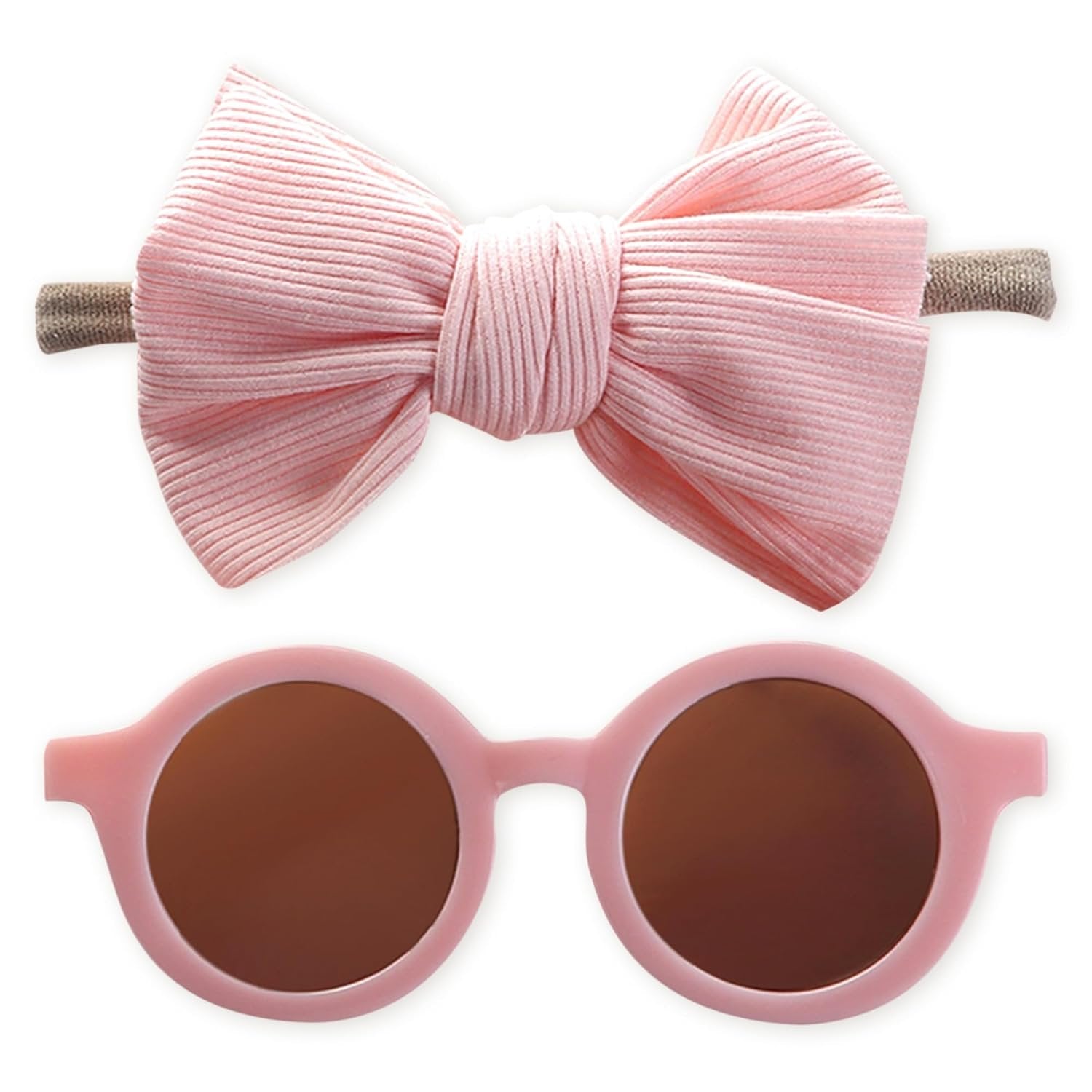 Sunglasses and Headband Set for Girls ? Stylish, Comfortable, and Trendy Accessories for Kids ? Perfect for Summer Play