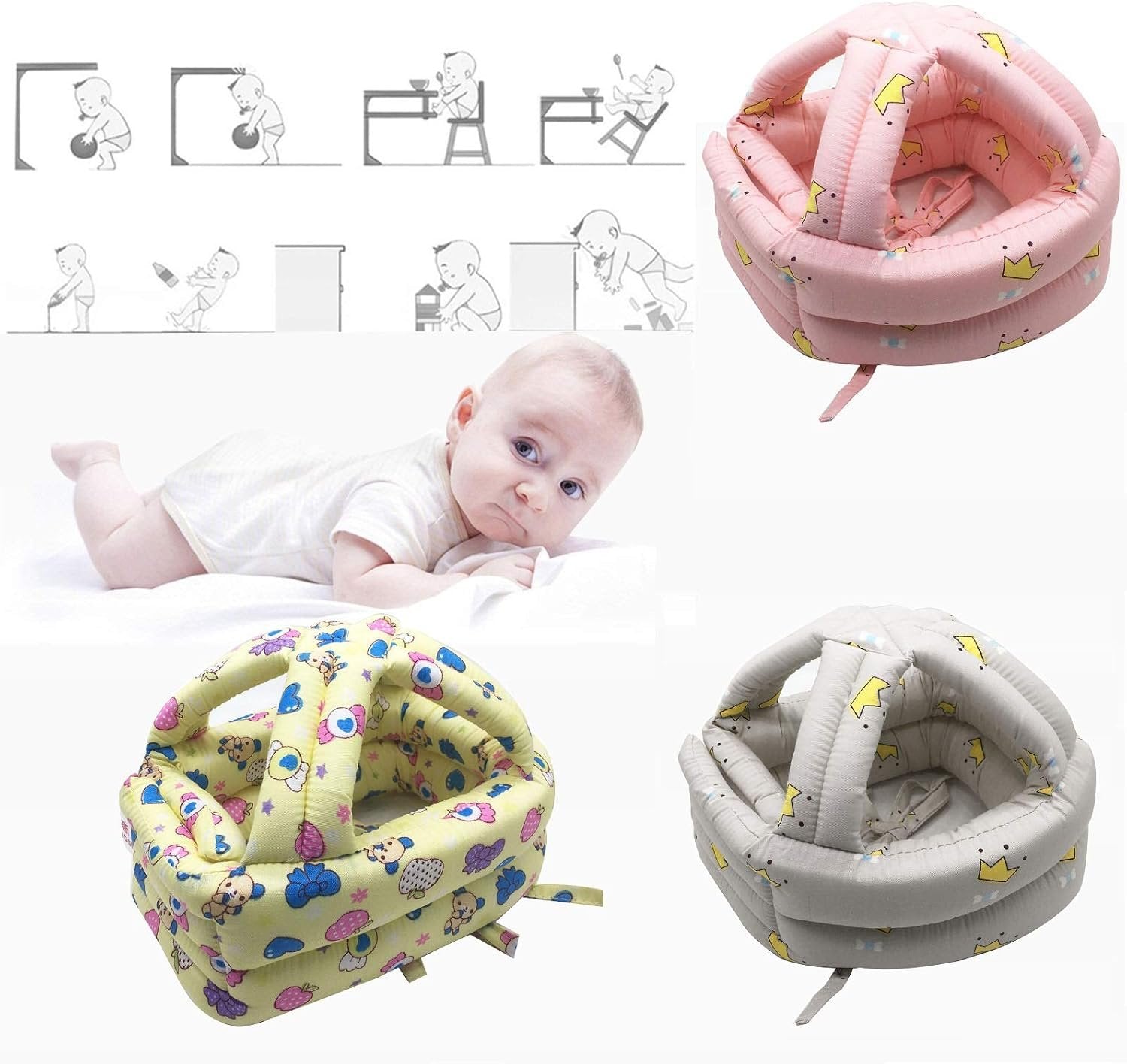 Baby Back Head Protector ? Soft and Safe Head Cushion for Infants ? Provides Protection and Comfort for Newborns
