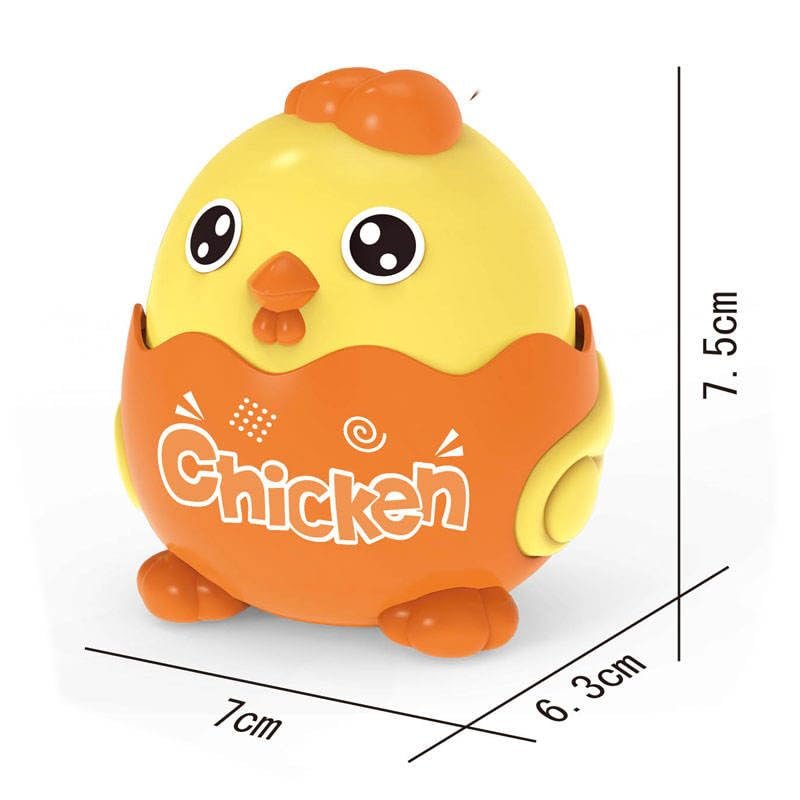 Press and Go Chicken ? Interactive and Fun Toy for Toddlers ? Press-and-Go Mechanism, Encourages Motor Skills and Movement